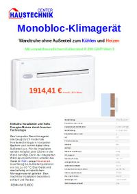 Monoblock Klimagerät